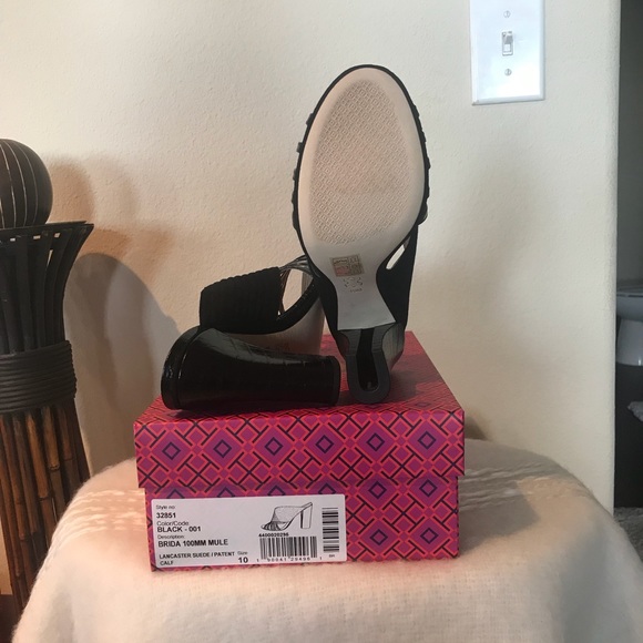 NIB TORY BURCH BRIDA LEATHER MULE - Picture 7 of 8
